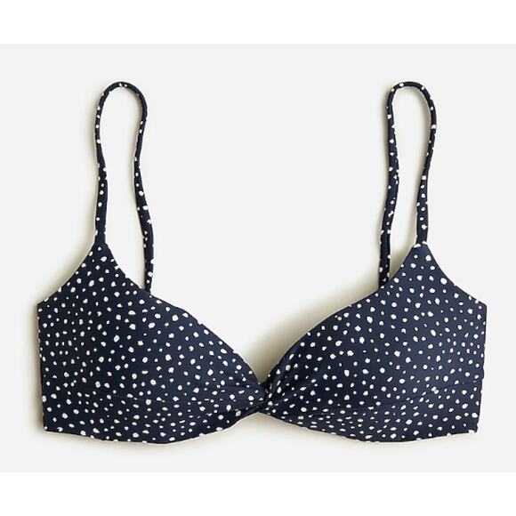 J Crew Spotted Strappy Twist Top Hipster Bikini Swim Set Plus 2x Swim Beach Pool - Picture 8 of 8